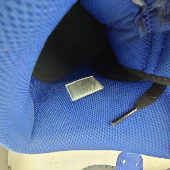 RARE Nike Dunk High Black Old Royal Leather Sz 13 Men's 317982-030 2011 VTG - Picture 9 of 10